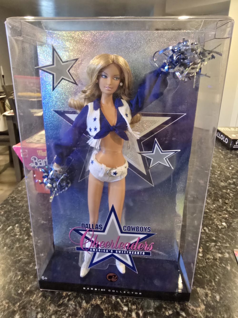 Dallas Cowboys Cheerleader Barbie Doll - Blue & White